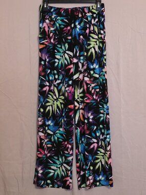 Tropical Print Pull On Pants PXS